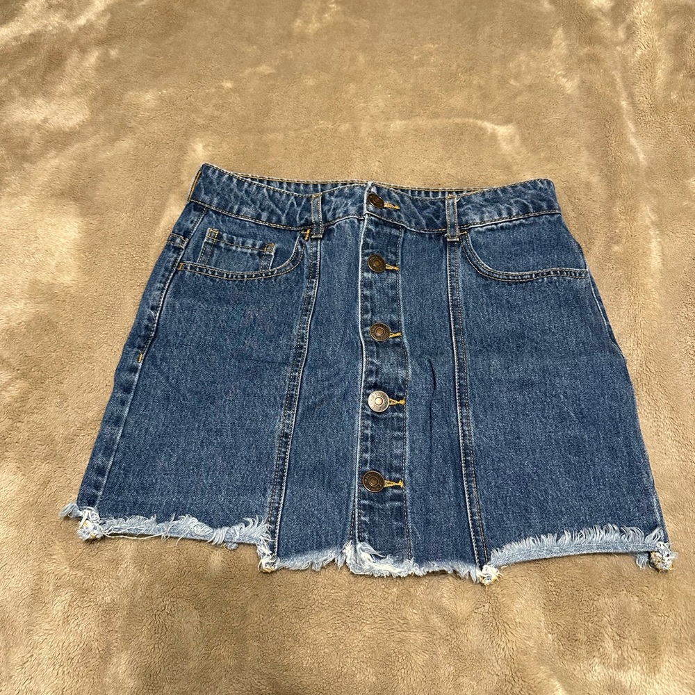 Forever 21 Blue Denim Mini Skirt